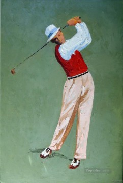 印象派 Painting - yxr0038 印象派スポーツ ゴルフ